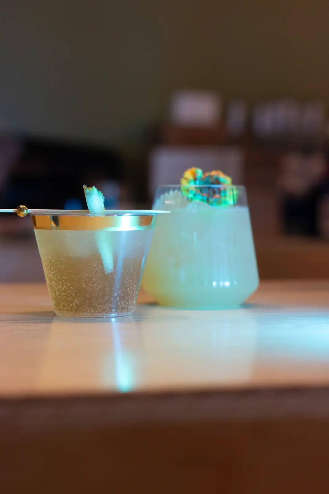 A pair of Top Shelf Spirit signature cocktails